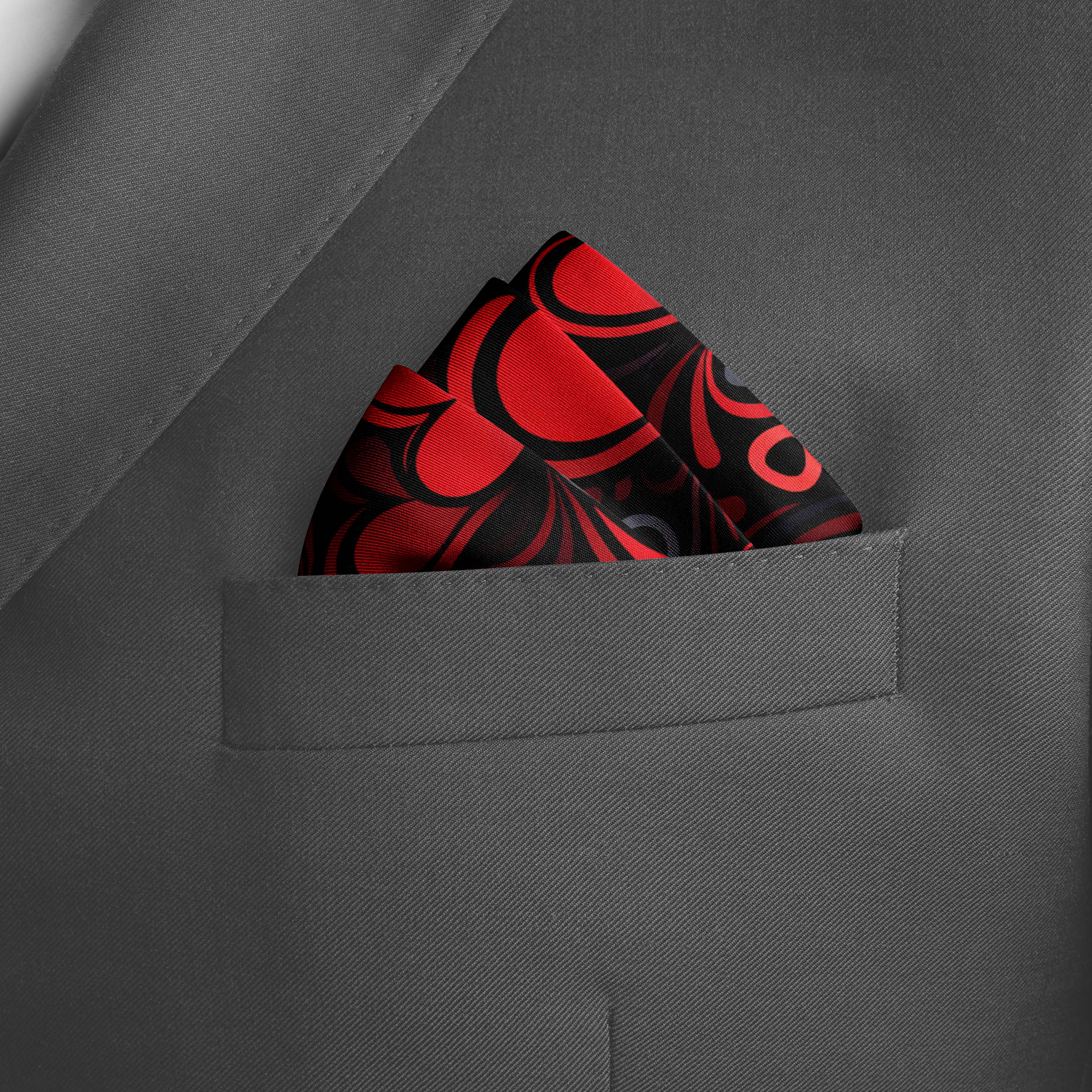 HEART SHAPE SILK POCKET SQUARE - VALENTINE DAY COLLECTION