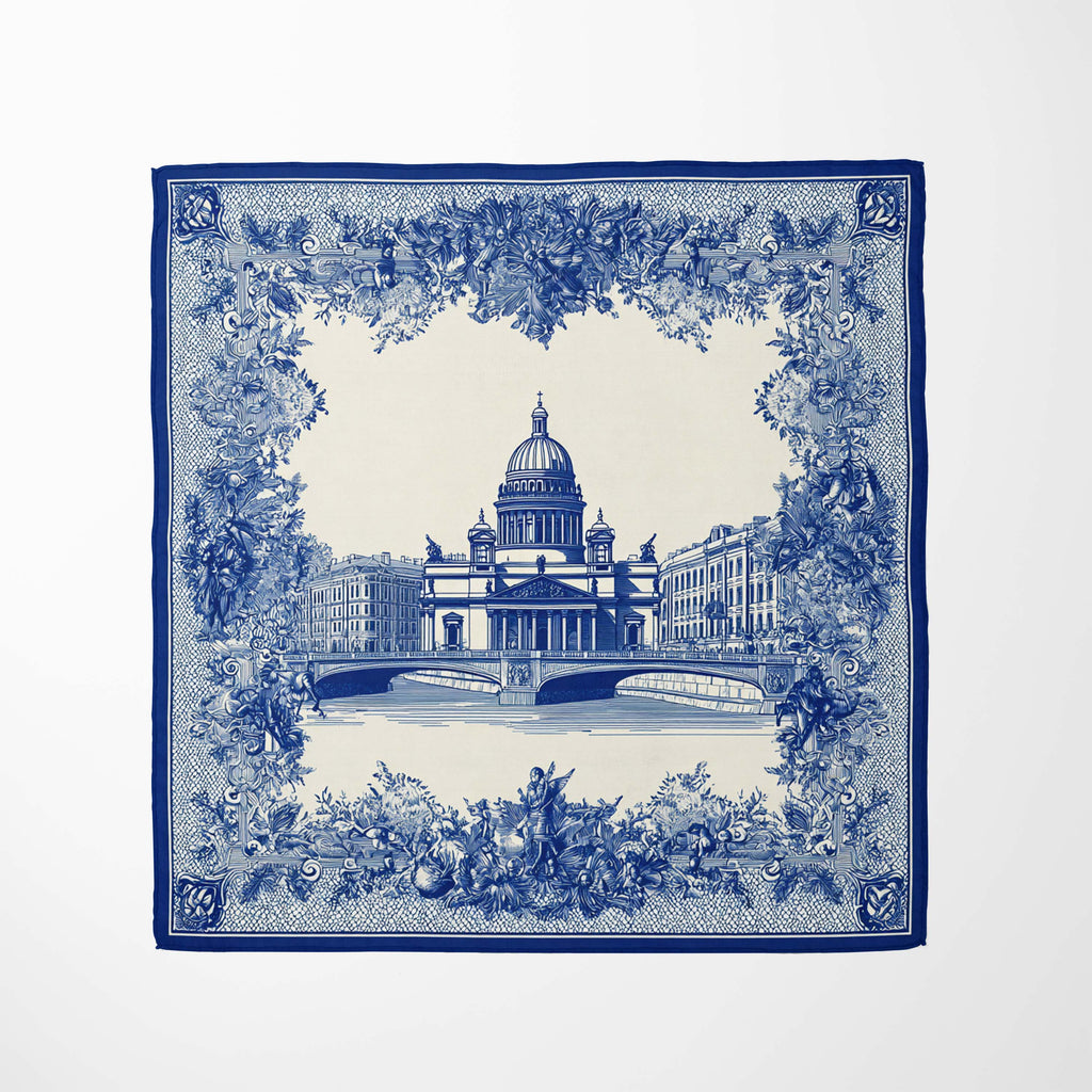 CATHEDRALE SILK HEAD SCARF