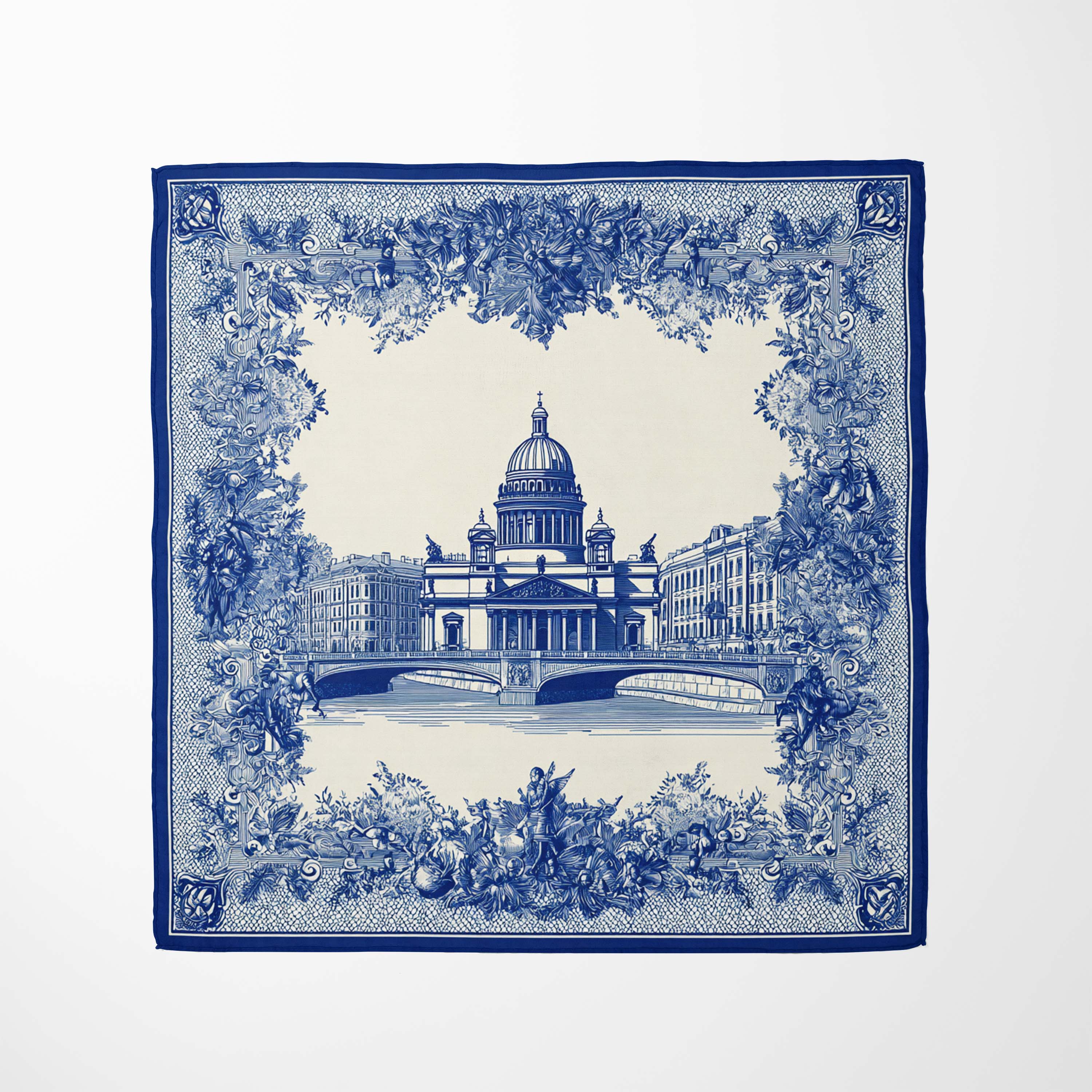 CATHEDRALE SILK HEAD SCARF