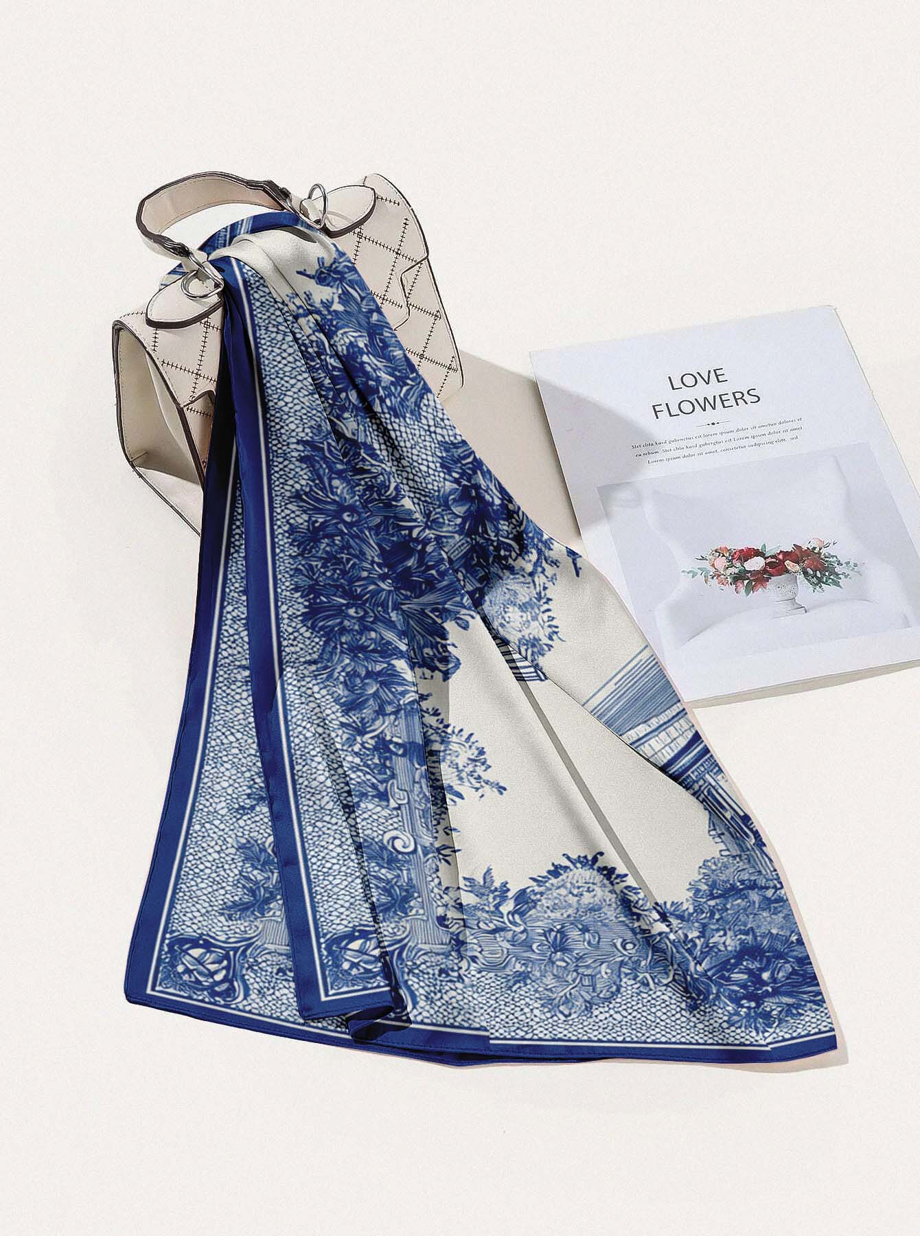 CATHEDRALE SILK HEAD SCARF