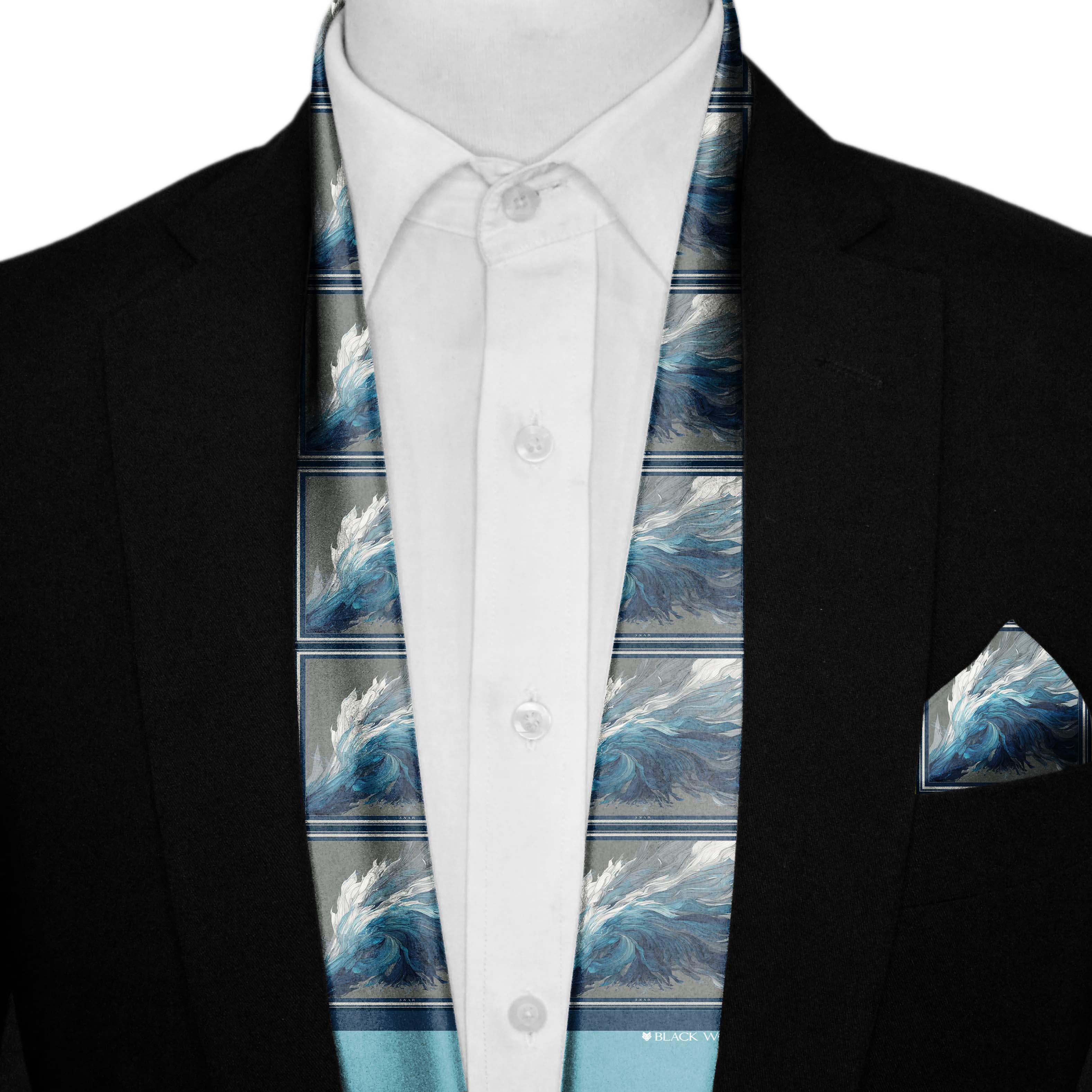 AQUILON MEN SCARF AND POCKET SQUARE SET – PREMIUM COLLECTION