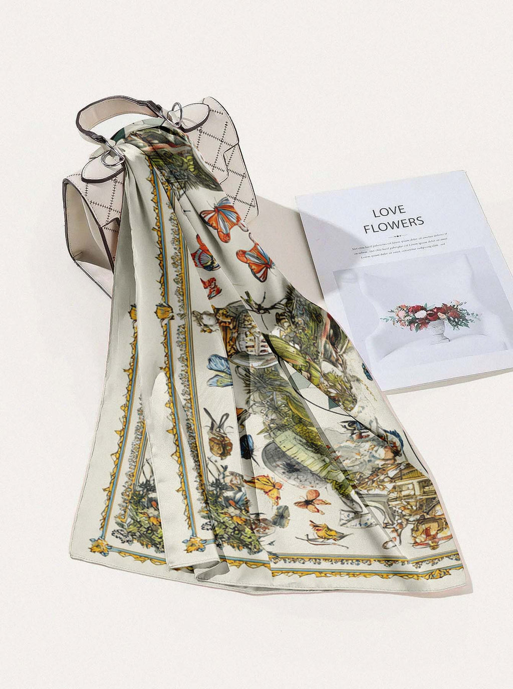 WHIMSERRA SILK HEAD SCARF