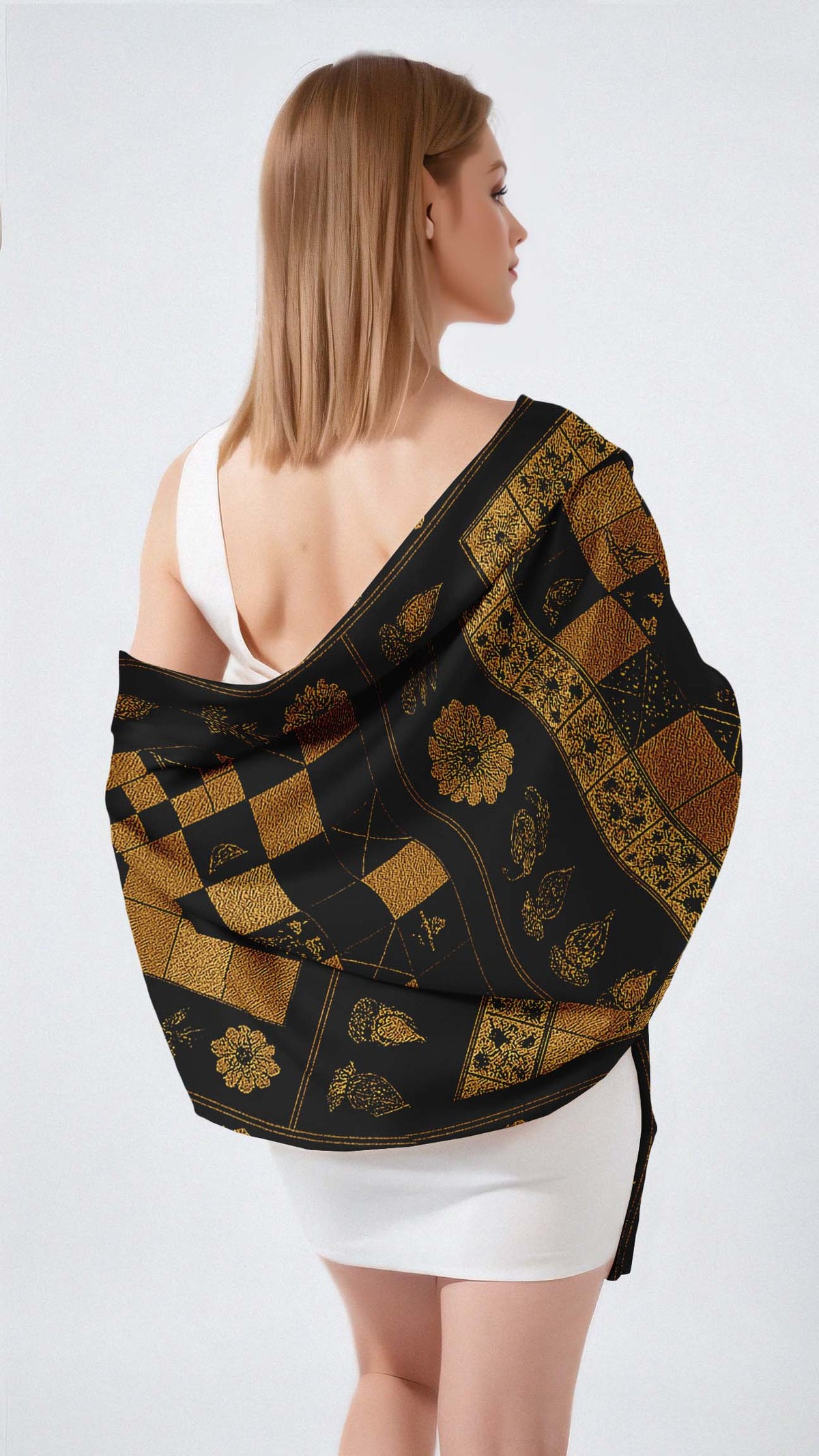 REGAL TAPESTRY SILK LONG LADIES SCARF