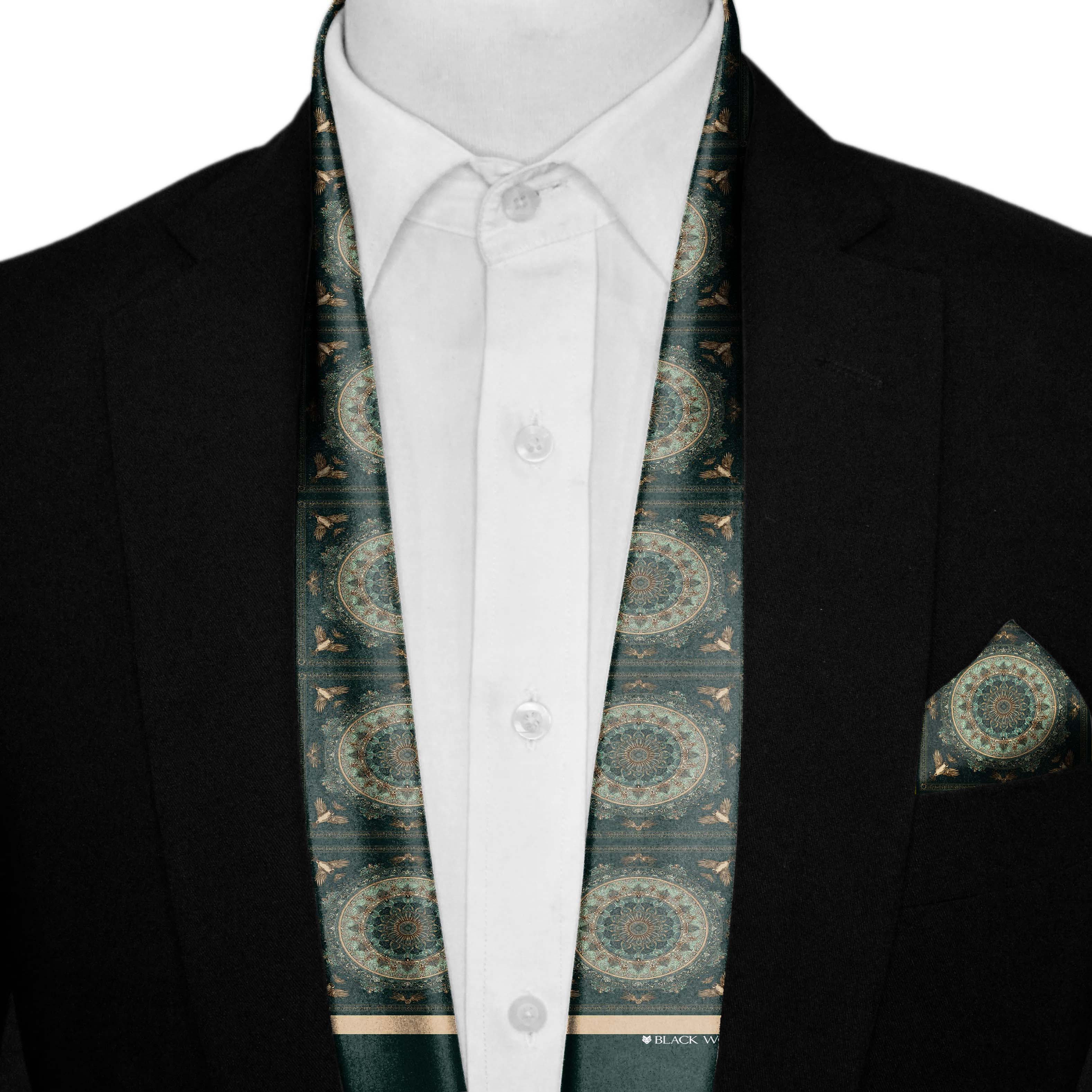 AZUREA MEN SCARF AND POCKET SQUARE SET – PREMIUM COLLECTION