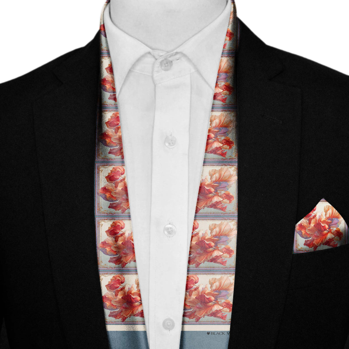 BLOSSOM MEN SCARF AND POCKET SQUARE SET – PREMIUM COLLECTION