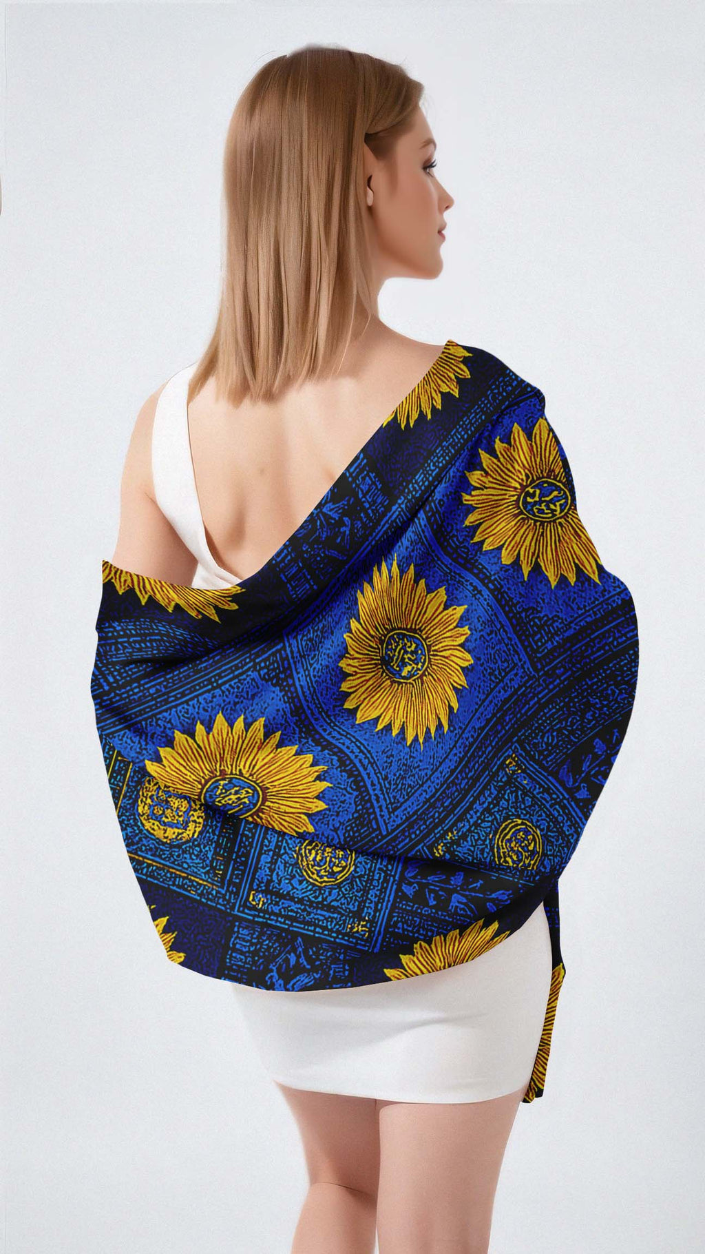 LOGOSE SILK LONG LADIES SCARF