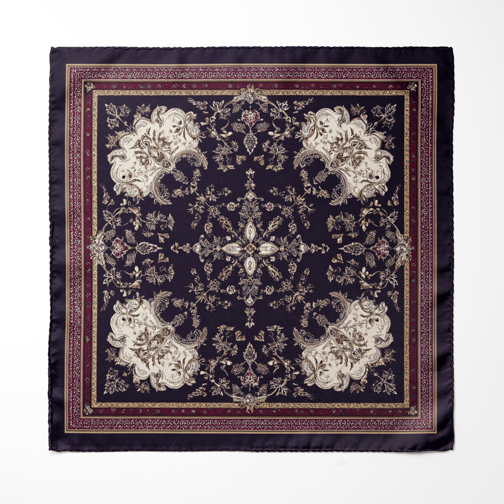 NOCTURNE SILK POCKET SQUARE