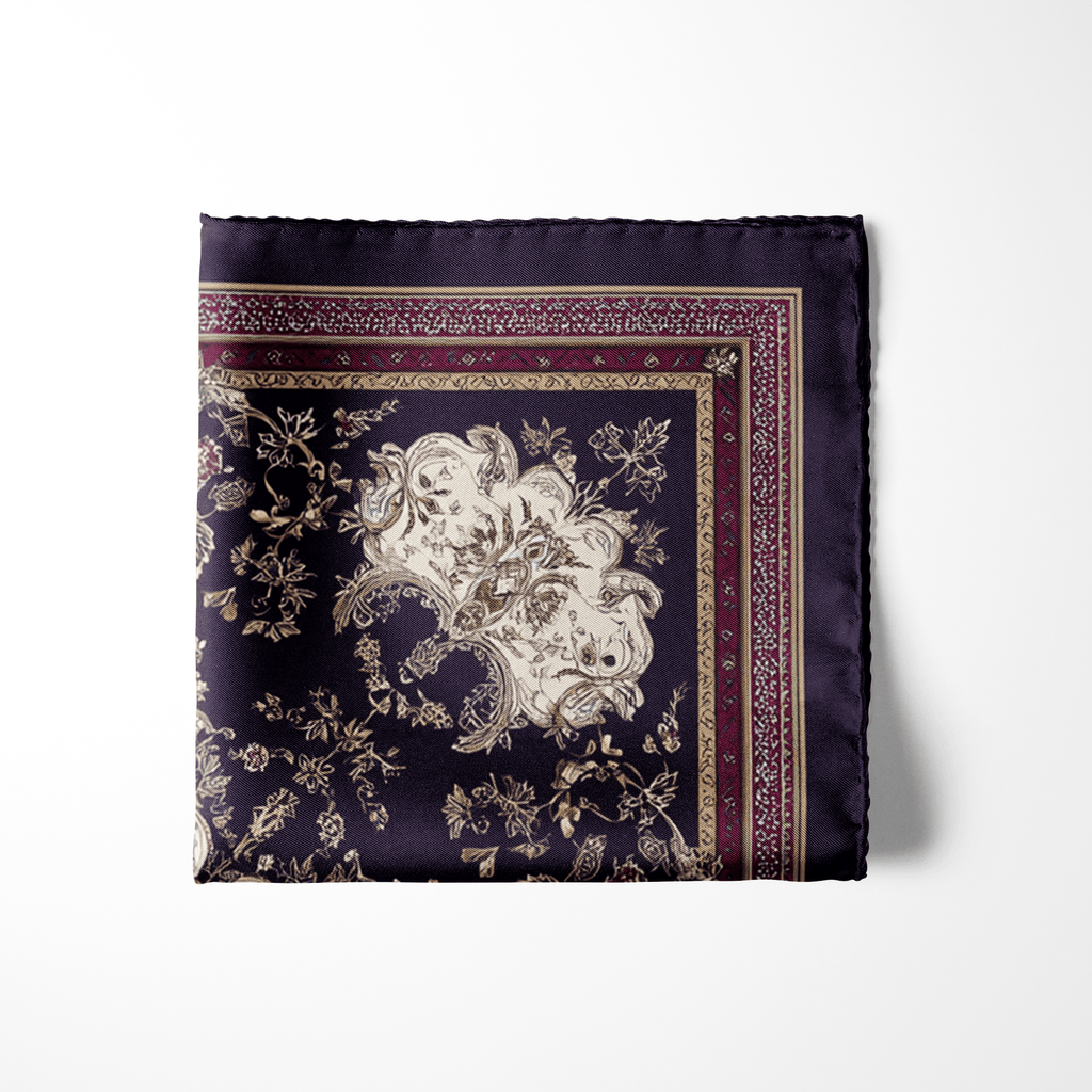 NOCTURNE SILK POCKET SQUARE