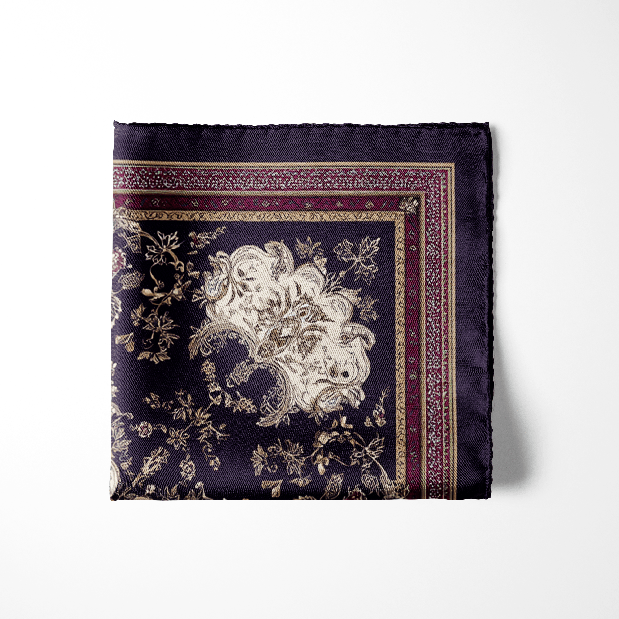 NOCTURNE SILK POCKET SQUARE