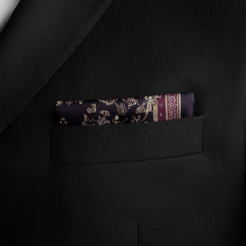 NOCTURNE SILK POCKET SQUARE