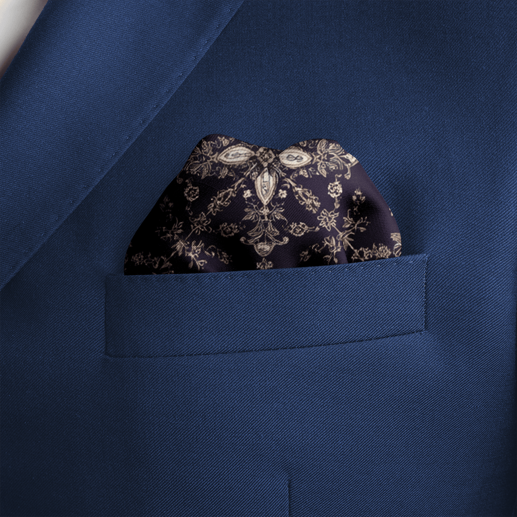 NOCTURNE SILK POCKET SQUARE