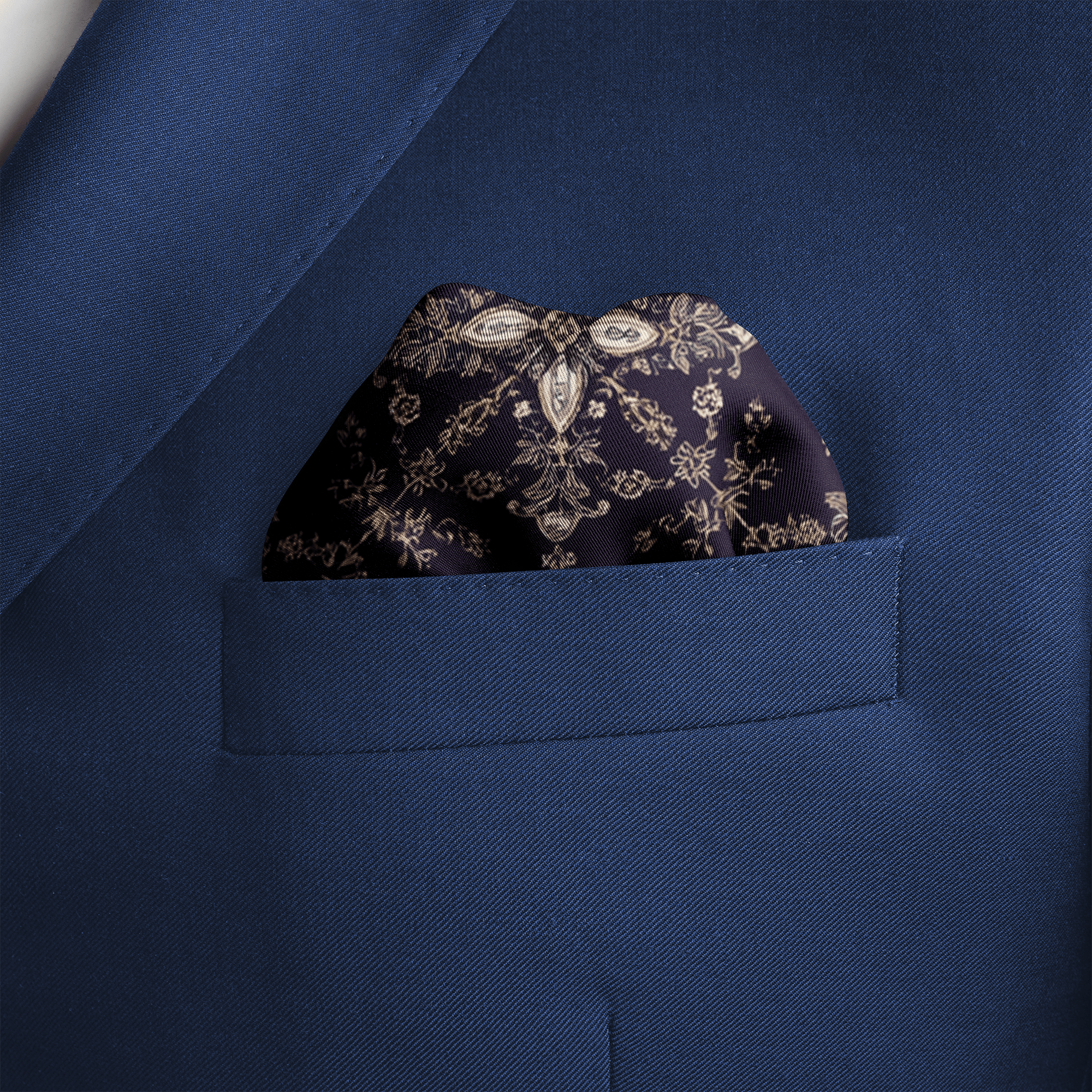 NOCTURNE SILK POCKET SQUARE
