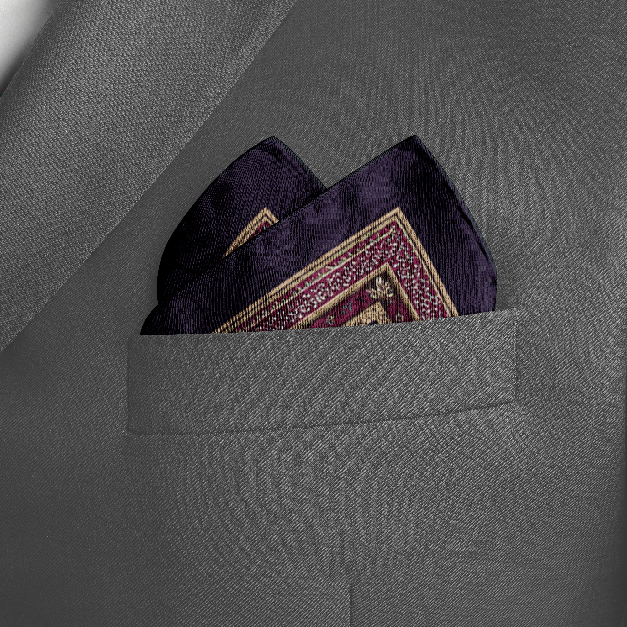 NOCTURNE SILK POCKET SQUARE
