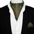EMERALDINE SILK ASCOT AND POCKET SQUARE SET – PREMIUM COLLECTION