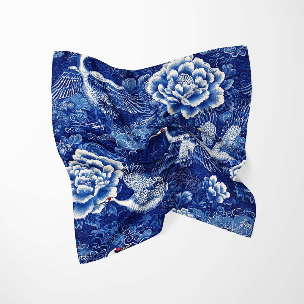ALEXANDER CHINOISERIE SILK BANDANA