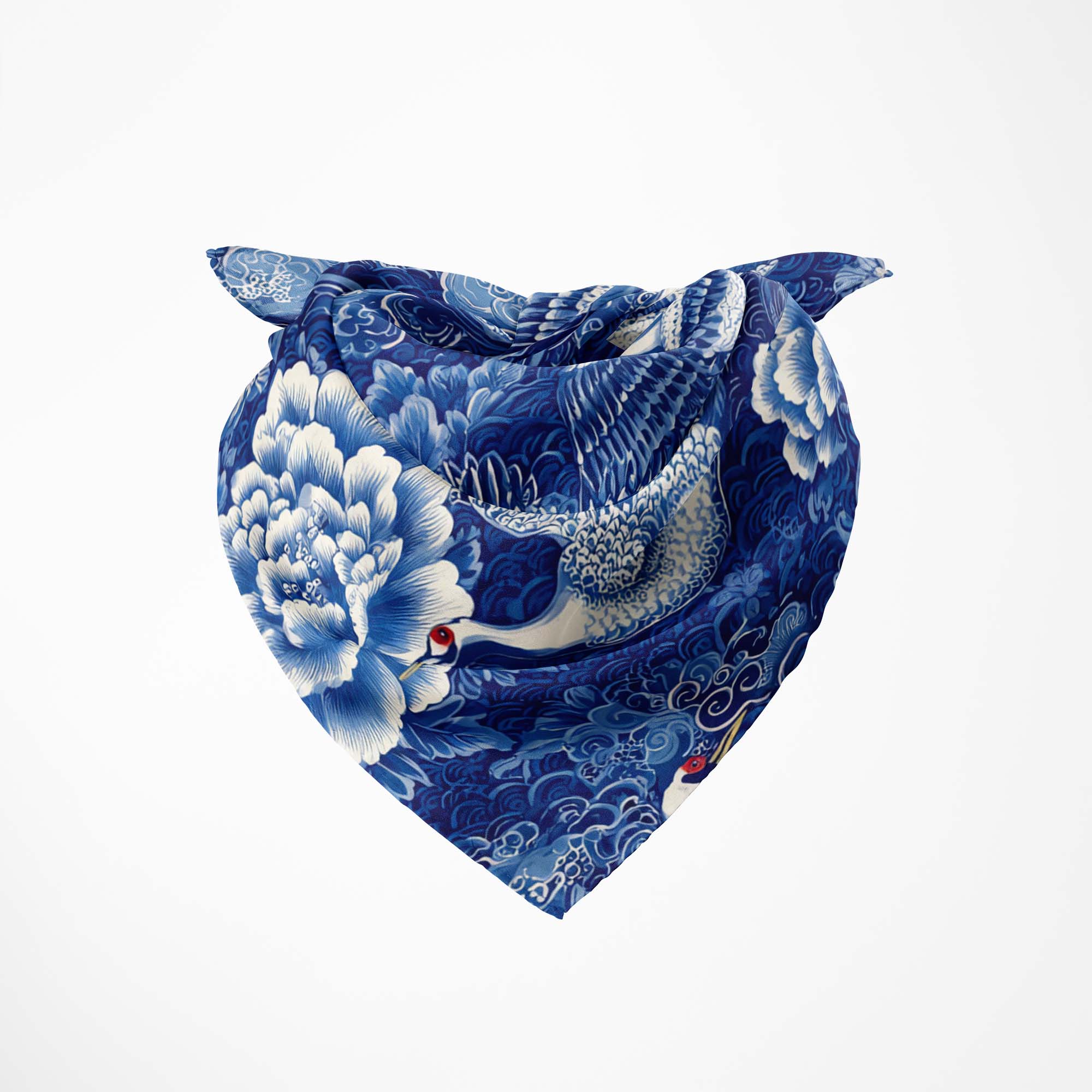 ALEXANDER CHINOISERIE SILK BANDANA