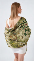 GERARDO BALDERAS SILK LONG LADIES SCARF