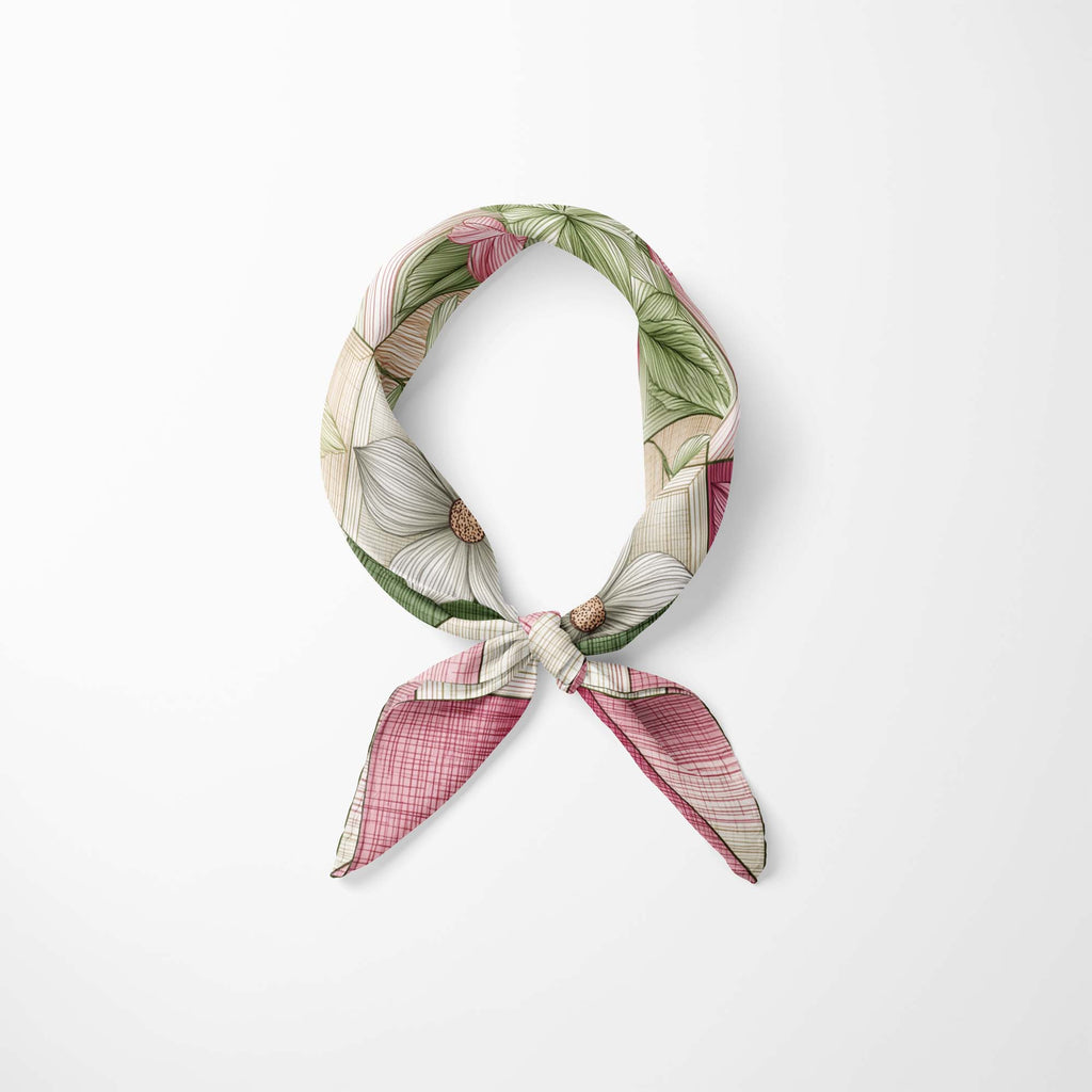 PASTEL BOTANICAL NECK SCARF