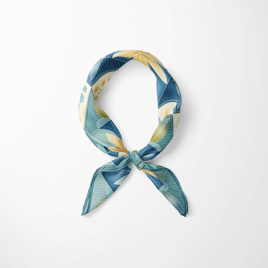 FLORAL MOSAIC NECK SCARF