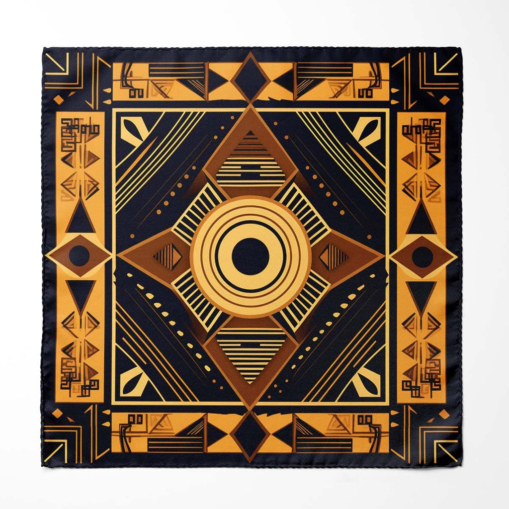 LUXURY AFROFUTURISM  SILK POCKET SQUARE