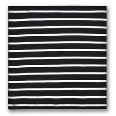 BLACK STRIPES SILK ASCOT –  PREMIUM COLLECTION