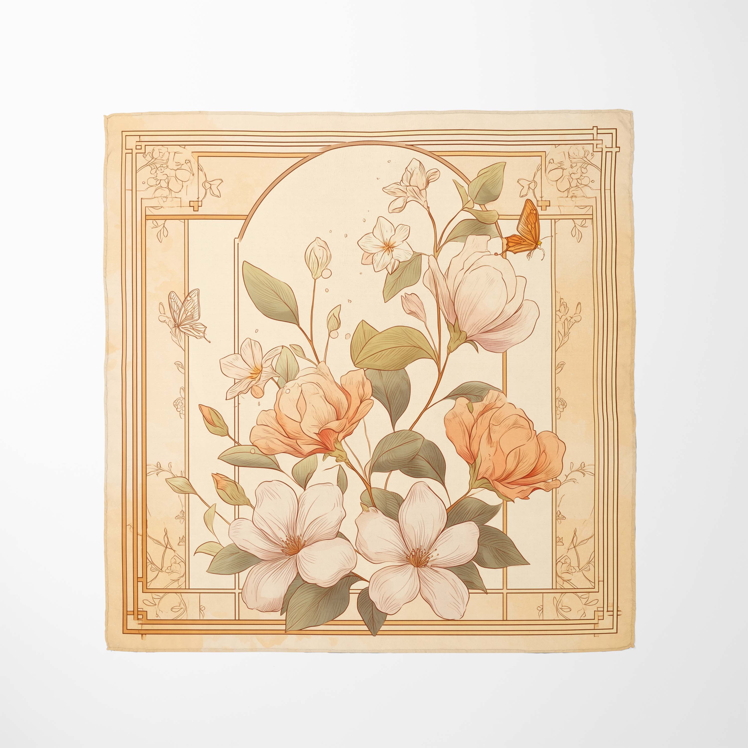 VIETNAMESE LOTUS SILK BANDANA