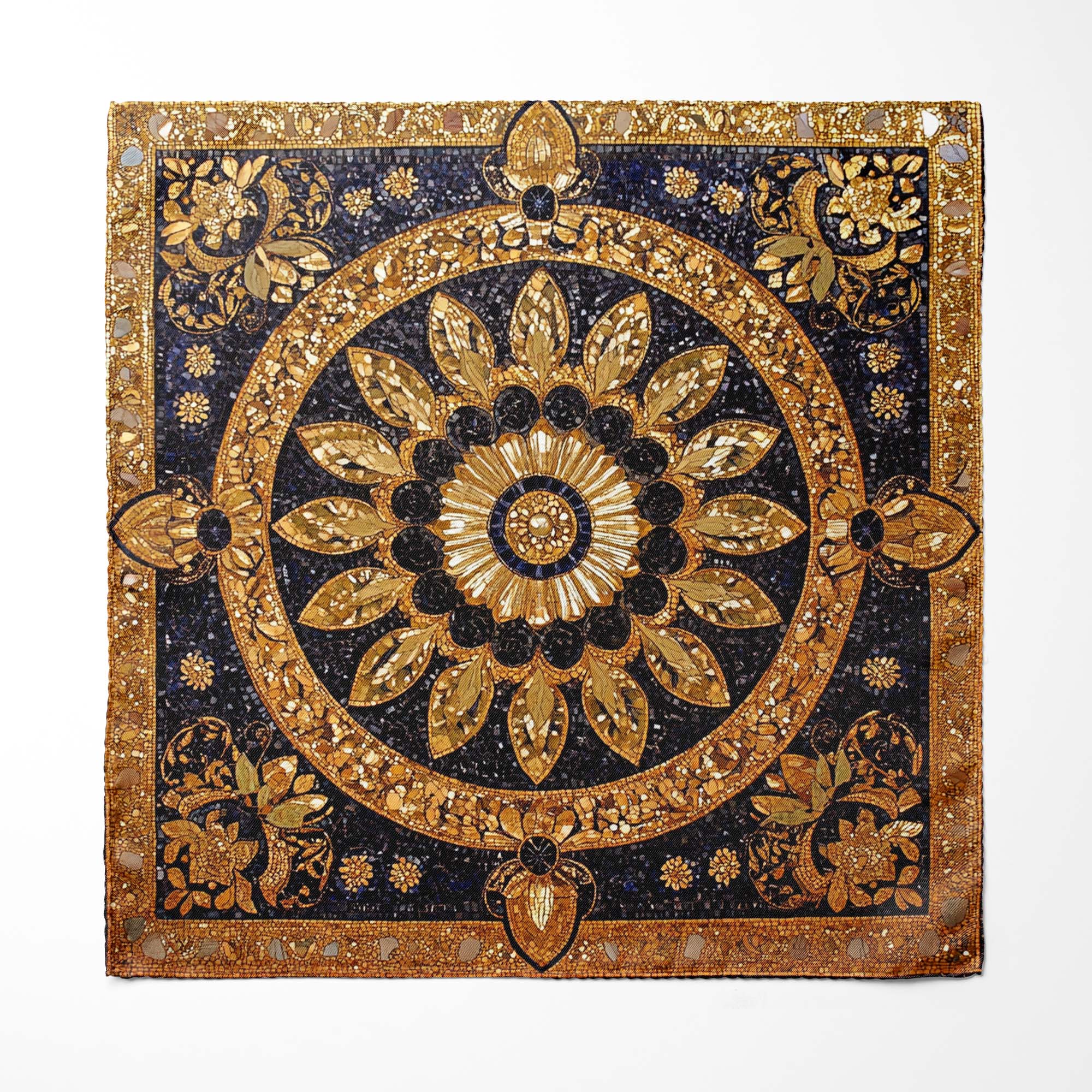 JAVANESE SILK POCKET SQUARE