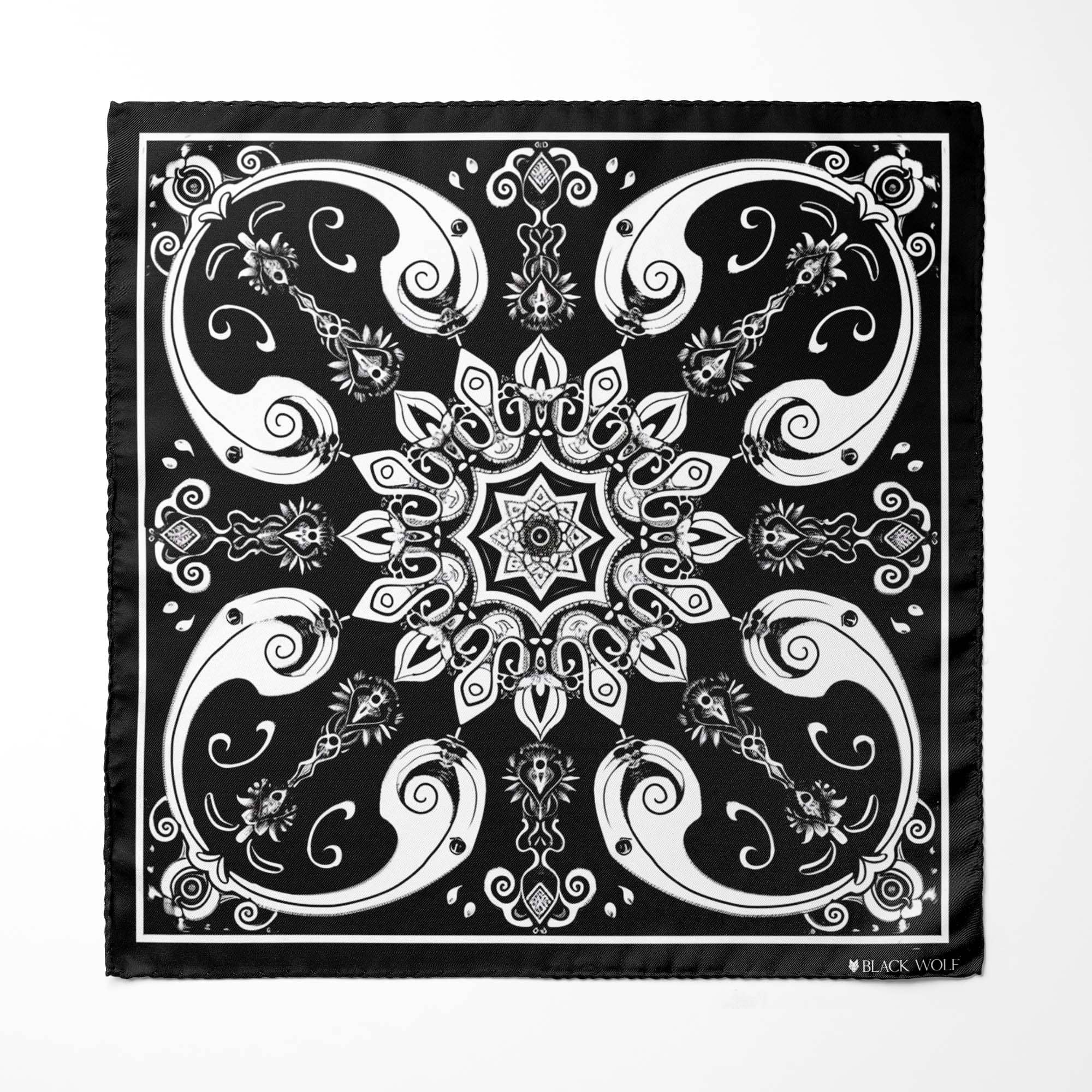 BEED DESIGN SILK POCKET SQUARE