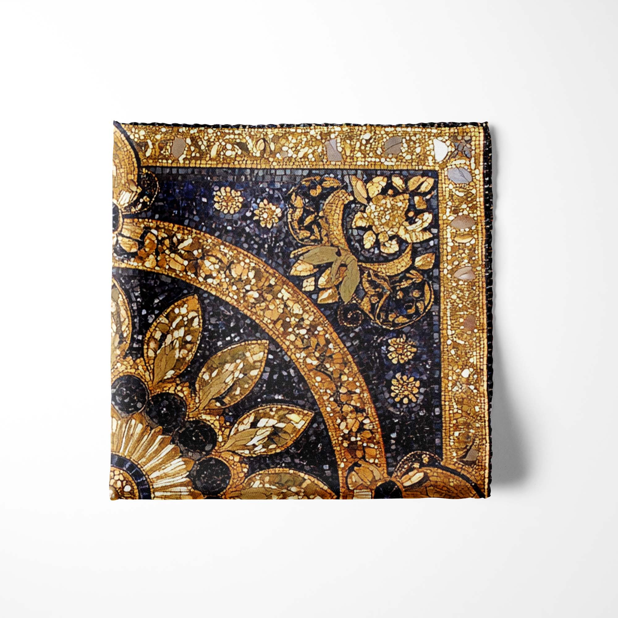 JAVANESE SILK POCKET SQUARE