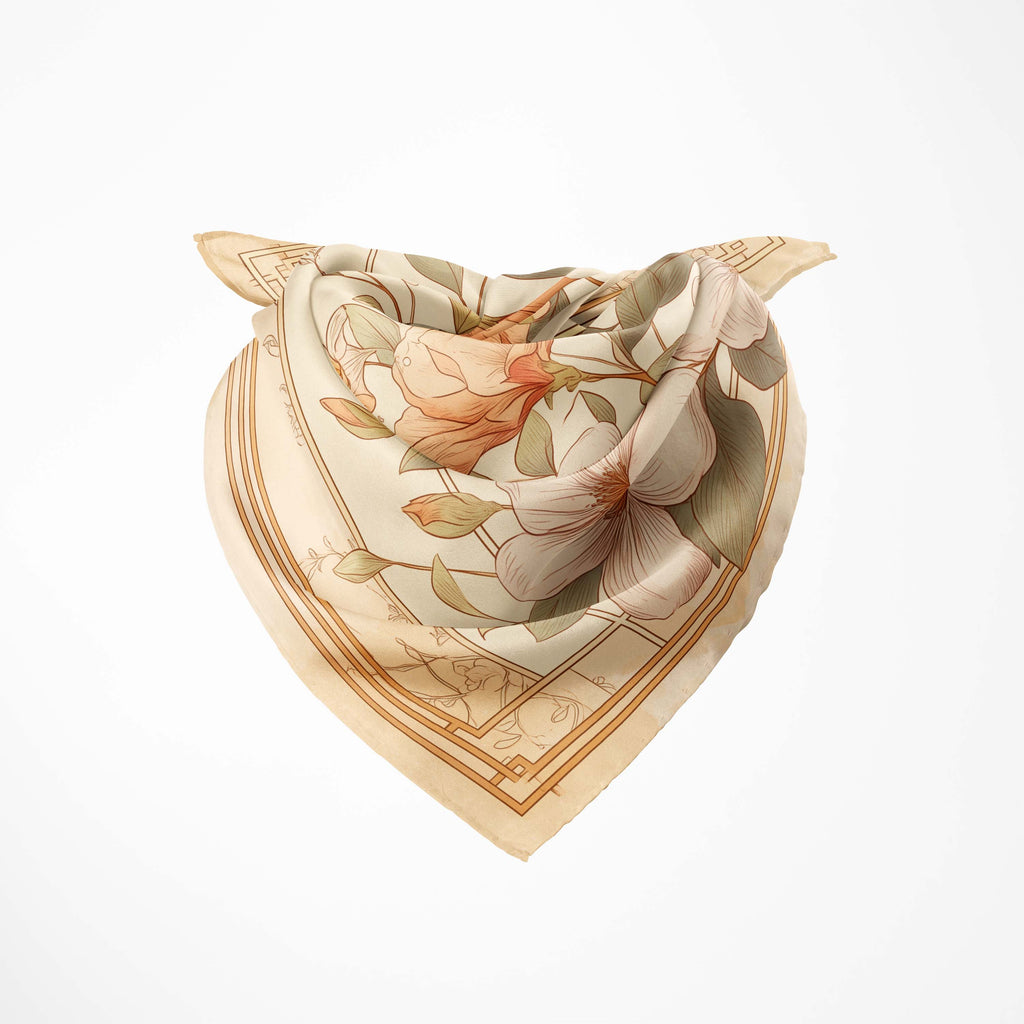 VIETNAMESE LOTUS SILK BANDANA