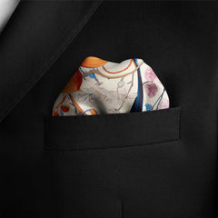 SAM WILDE SILK POCKET SQUARE