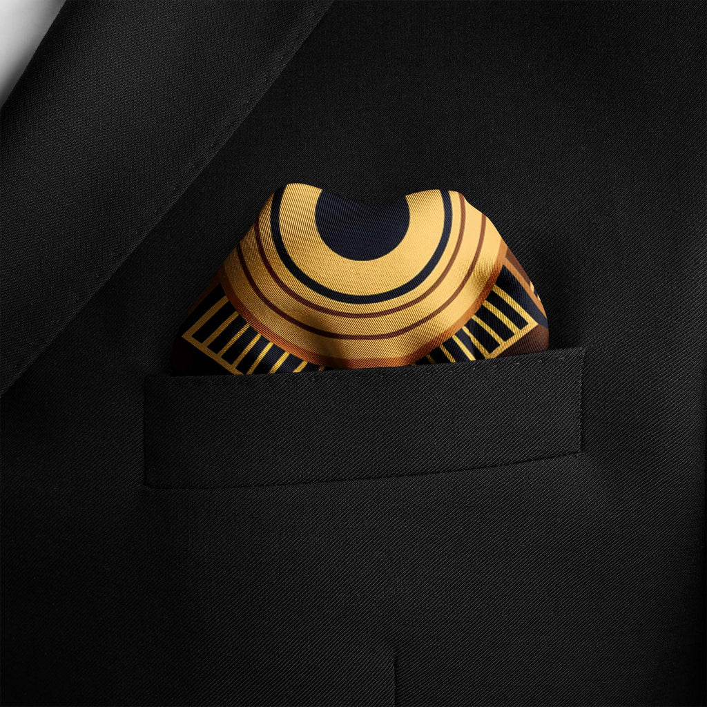 LUXURY AFROFUTURISM  SILK POCKET SQUARE