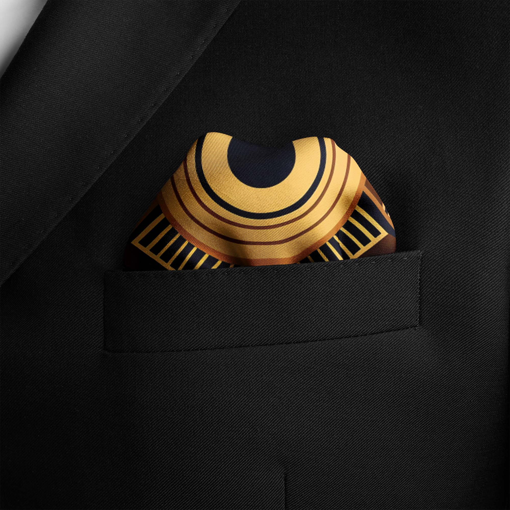 LUXURY AFROFUTURISM  SILK POCKET SQUARE