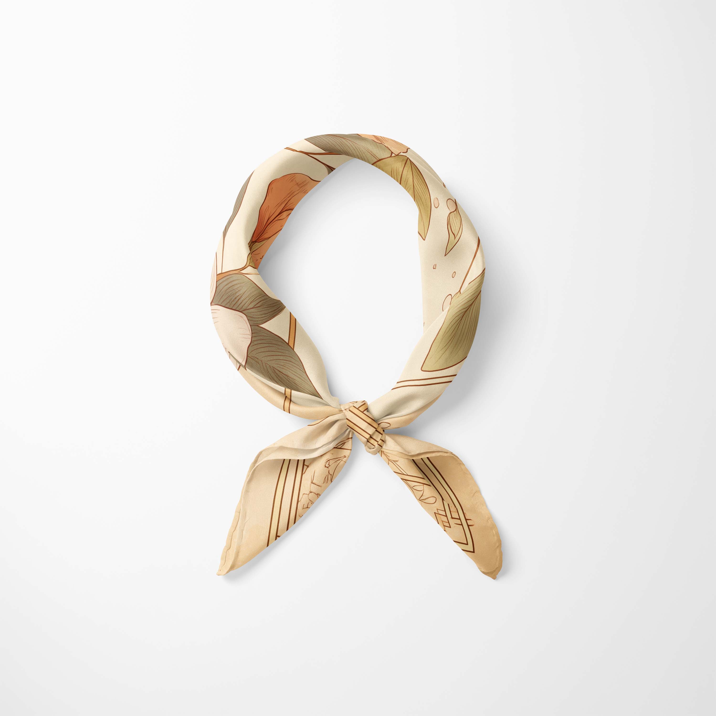 VIETNAMESE LOTUS NECK SCARF