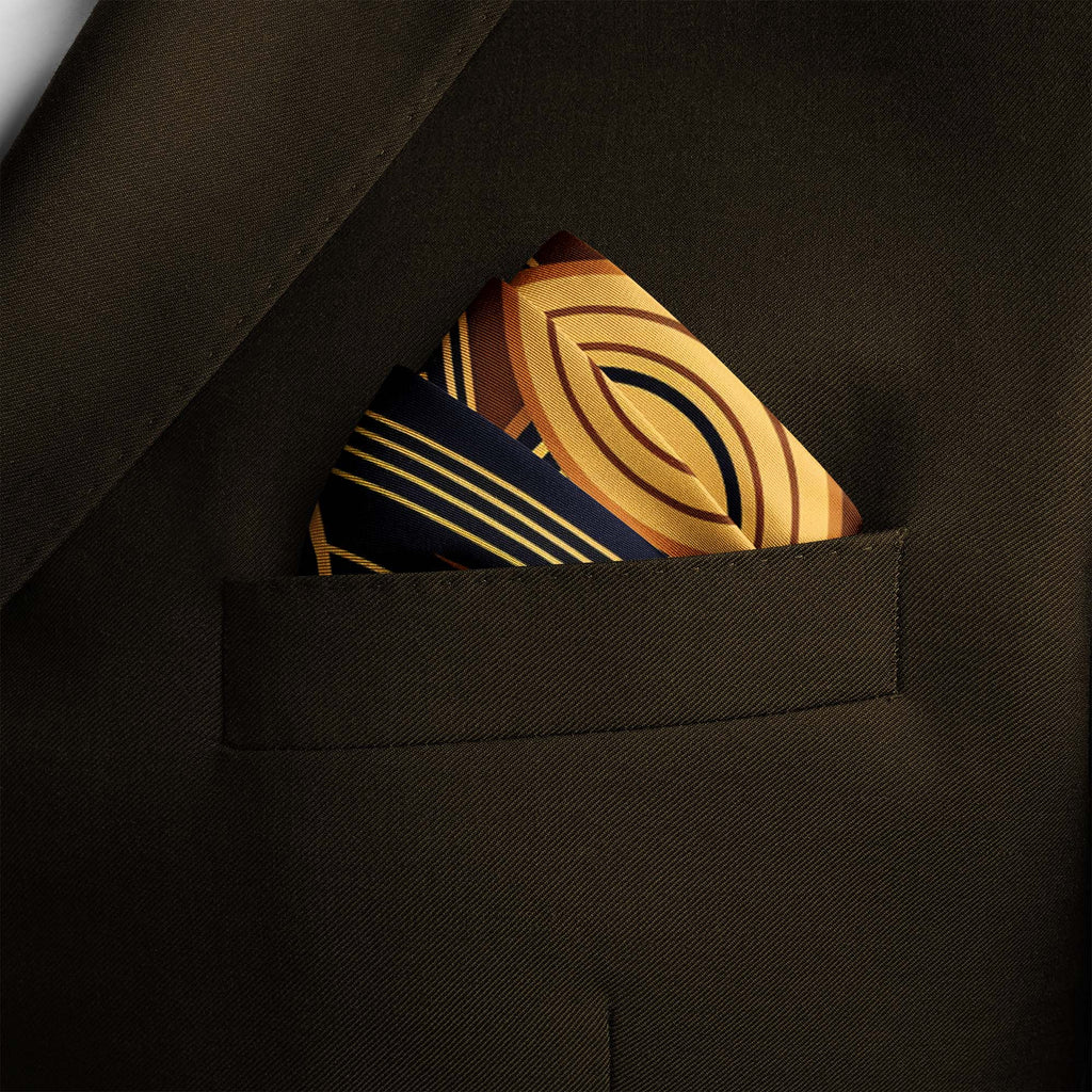 LUXURY AFROFUTURISM  SILK POCKET SQUARE