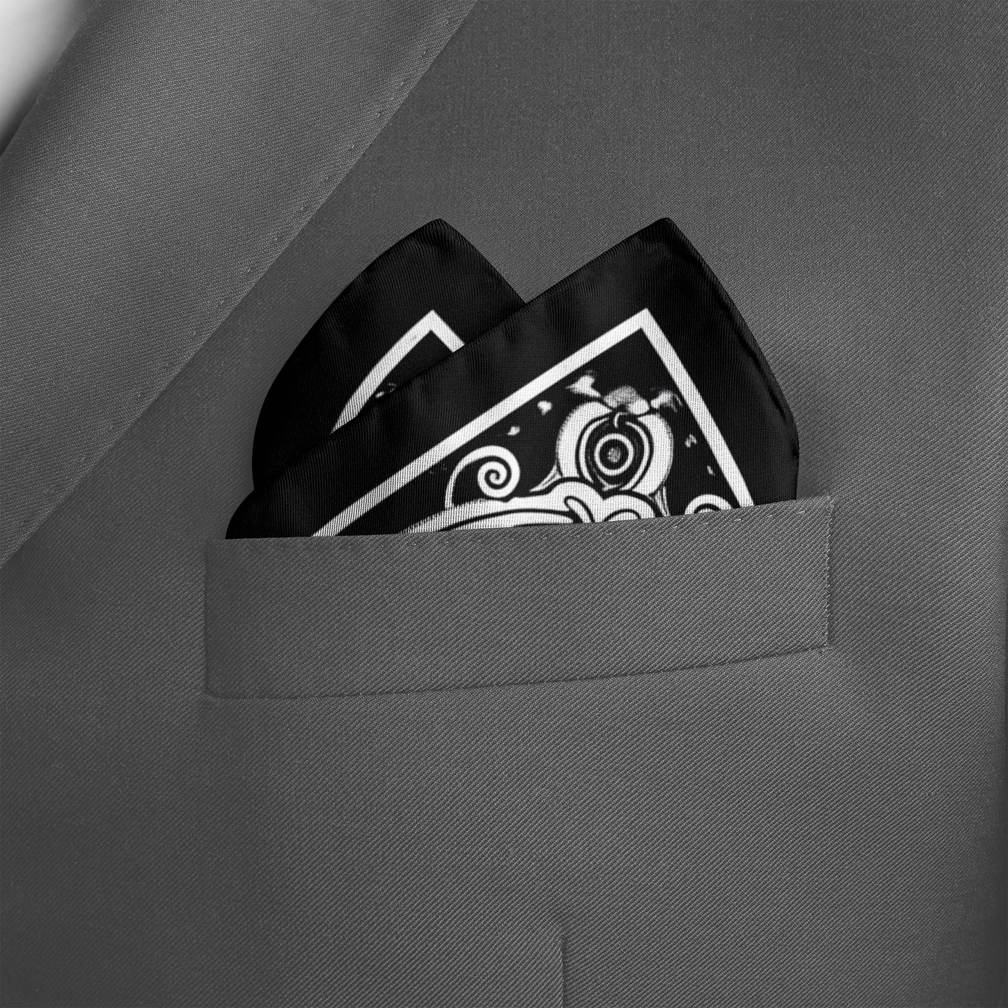 BEED DESIGN SILK POCKET SQUARE