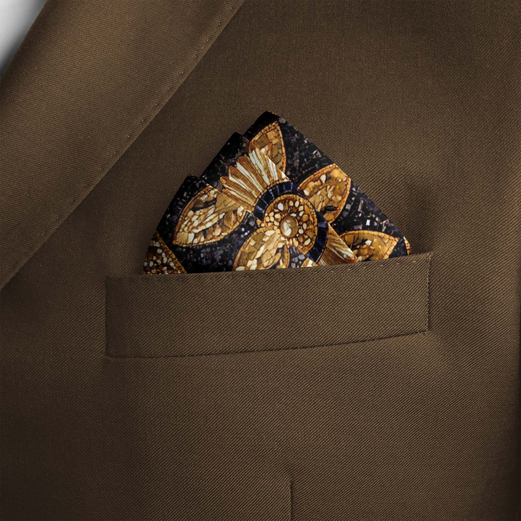 JAVANESE SILK POCKET SQUARE