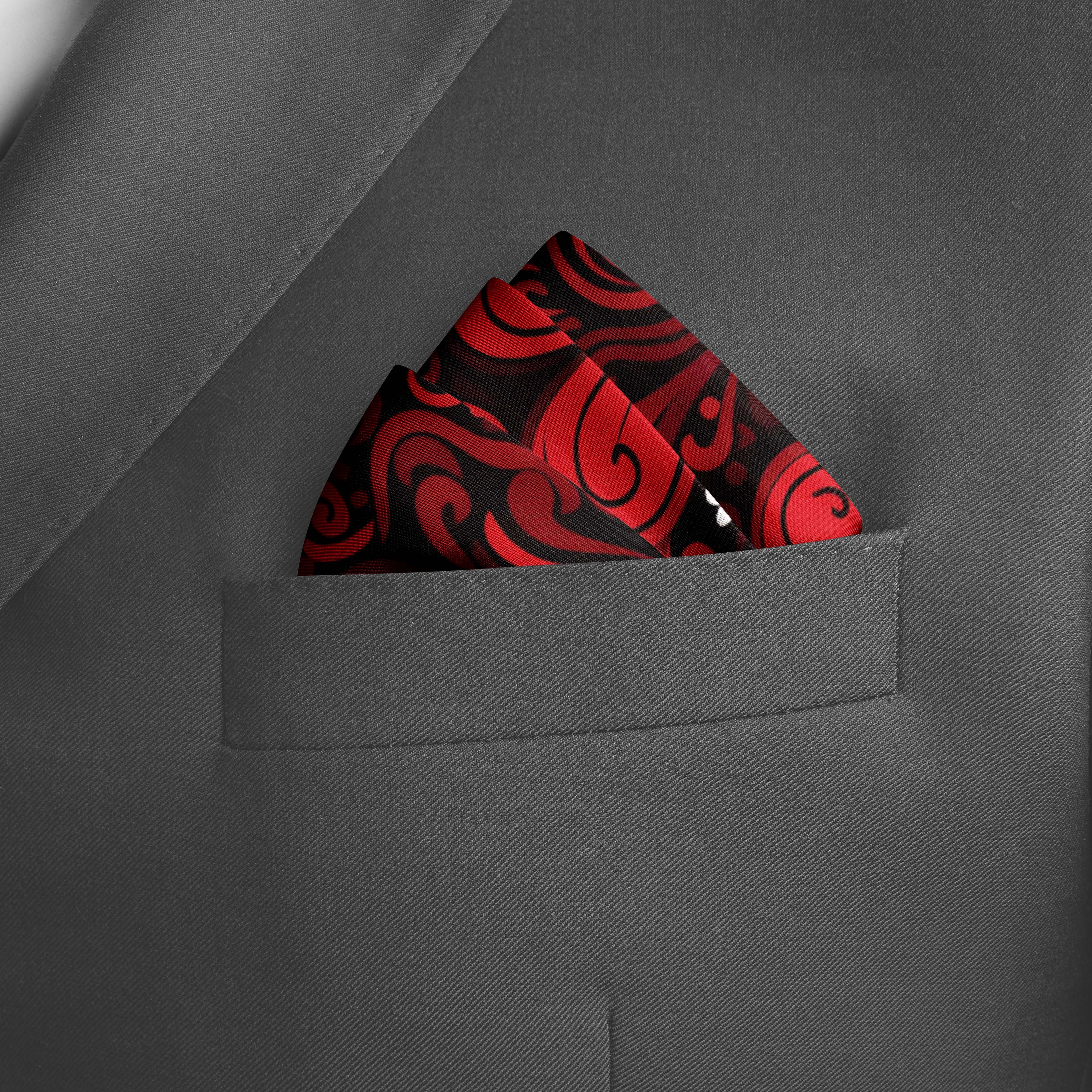 KISSES HUGS SILK POCKET SQUARE - VALENTINE DAY COLLECTION