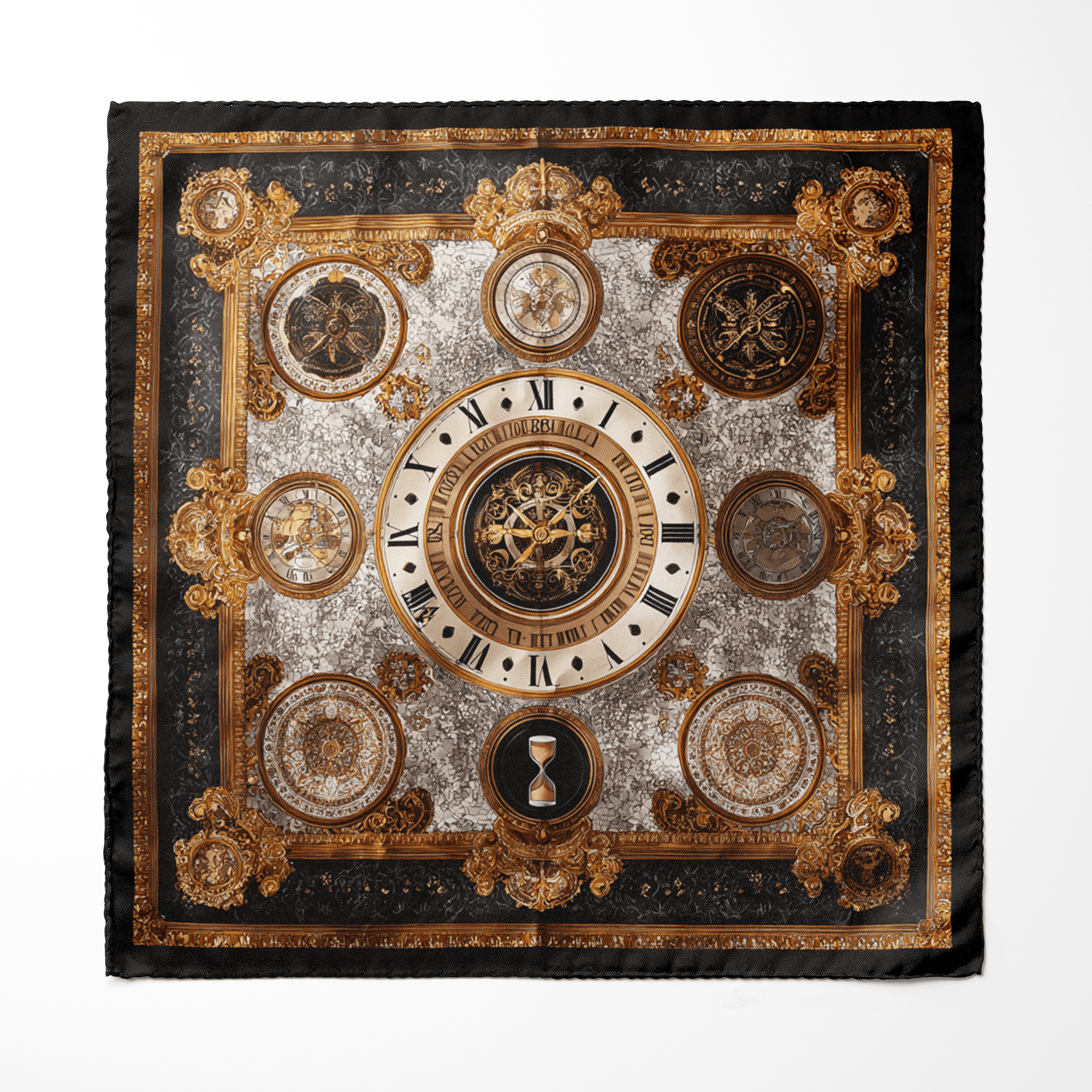 CHRONOS MEN SCARF AND POCKET SQUARE SET – PREMIUM COLLECTION