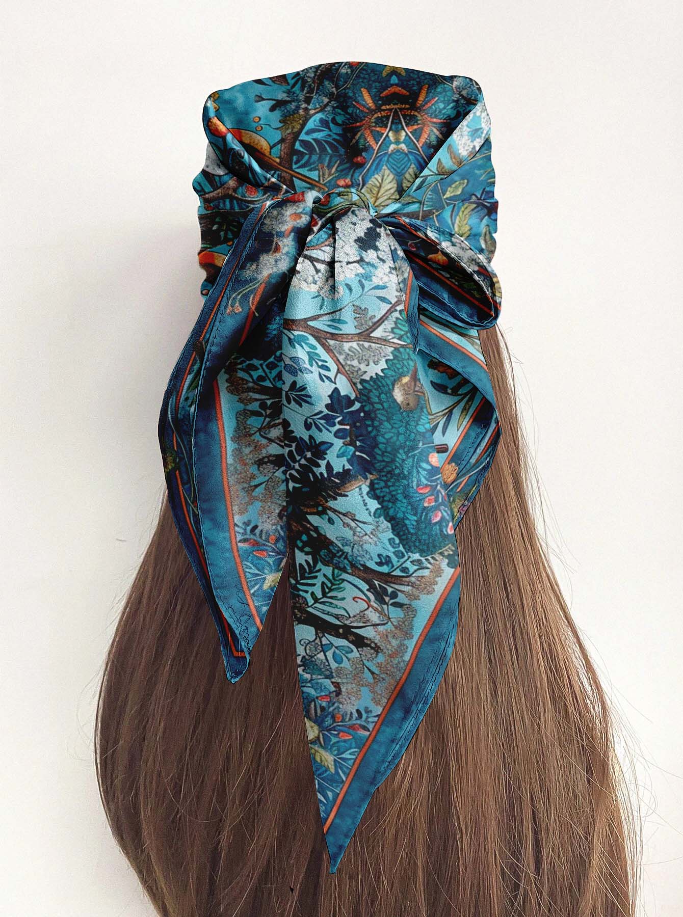 JESSIE ZHAO SILK HEAD SCARF