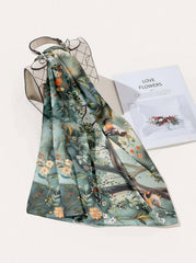 SYLVARA SILK HEAD SCARF