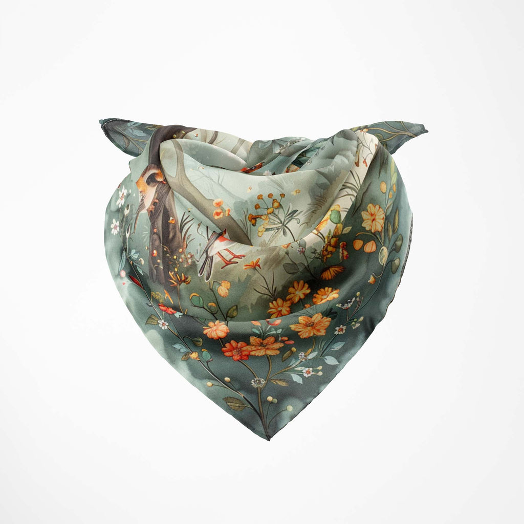 ENCHANTED FOREST SILK BANDANA