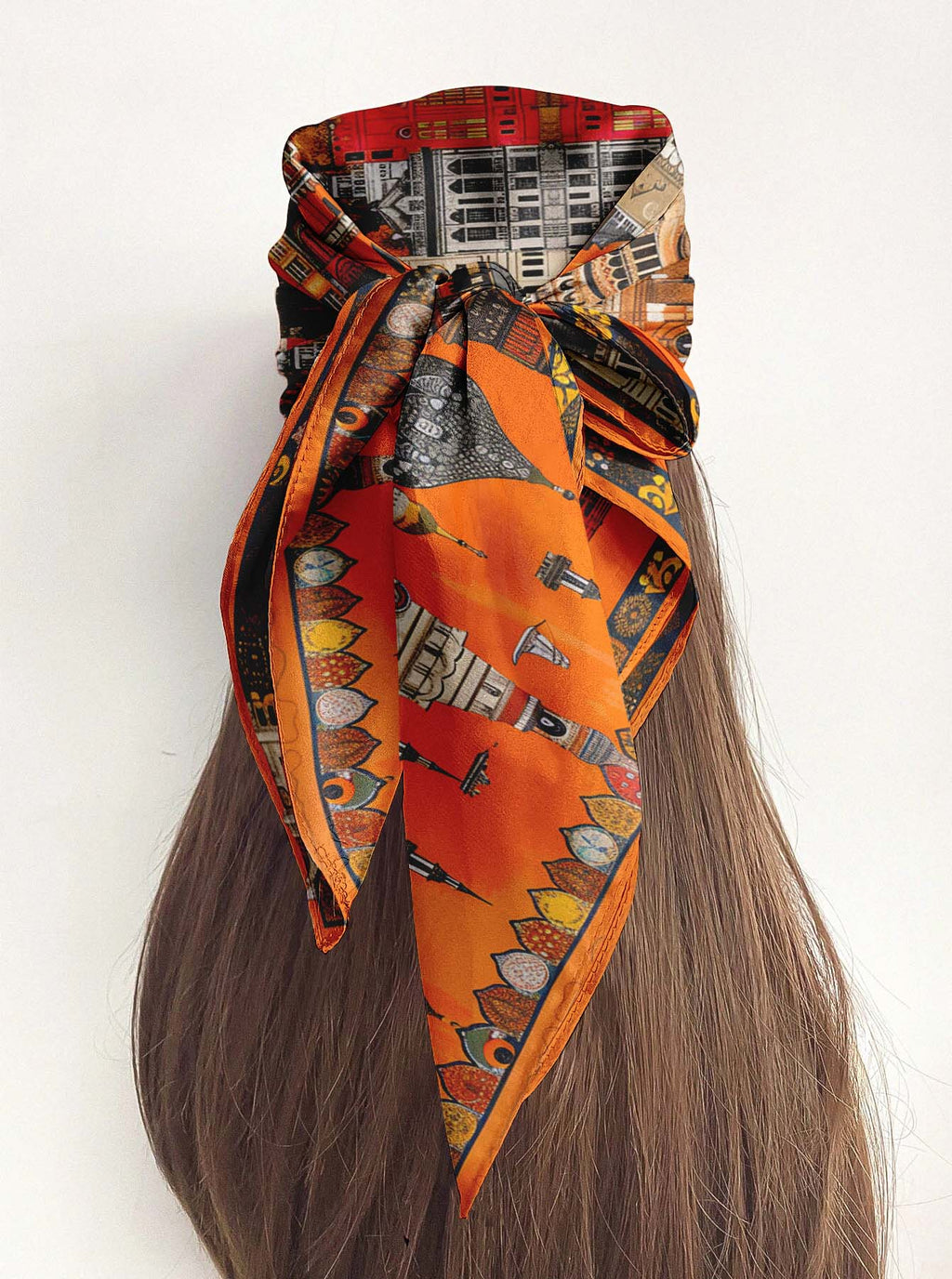 METROPOLIA SILK HEAD SCARF
