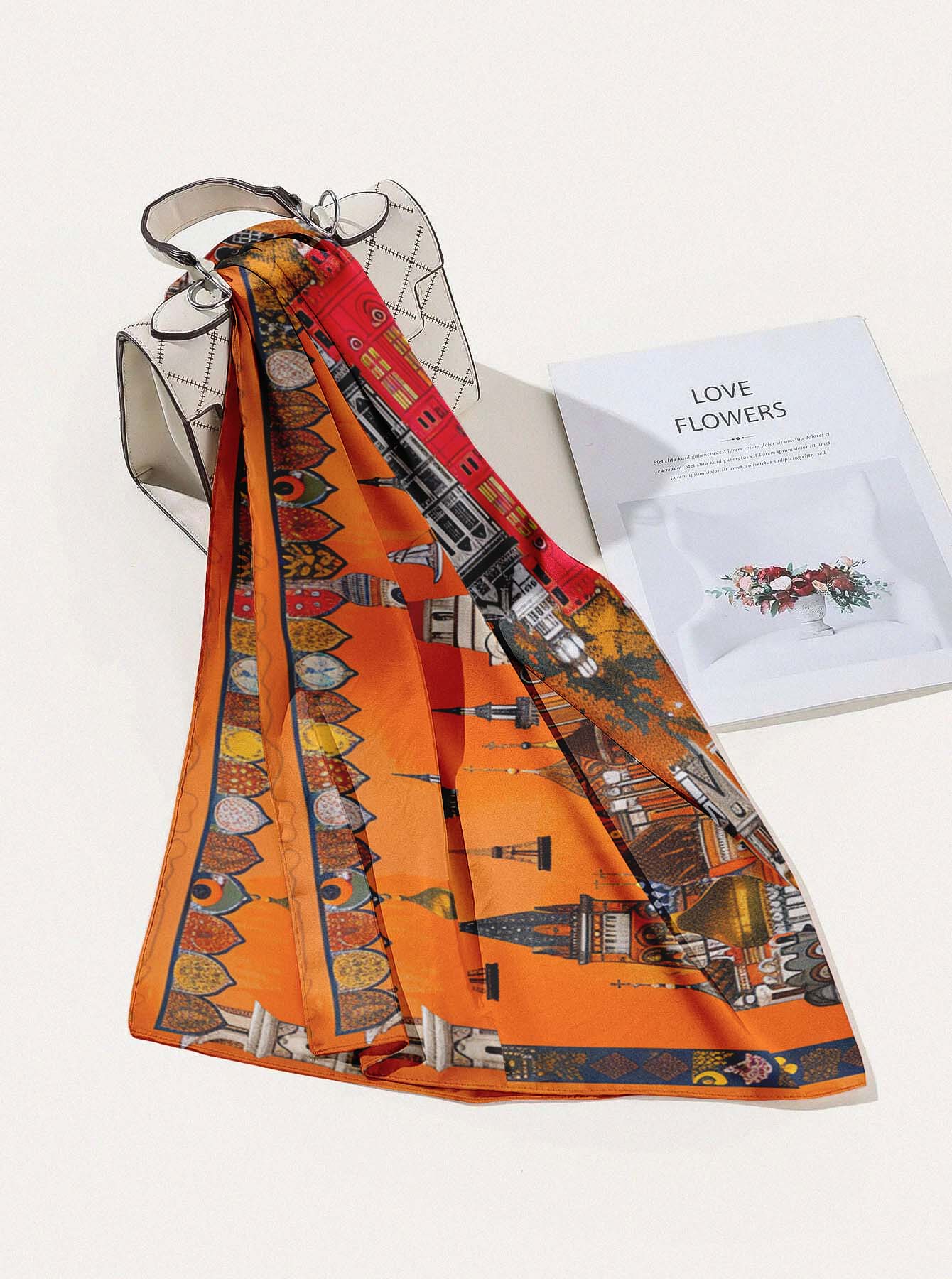 METROPOLIA SILK HEAD SCARF