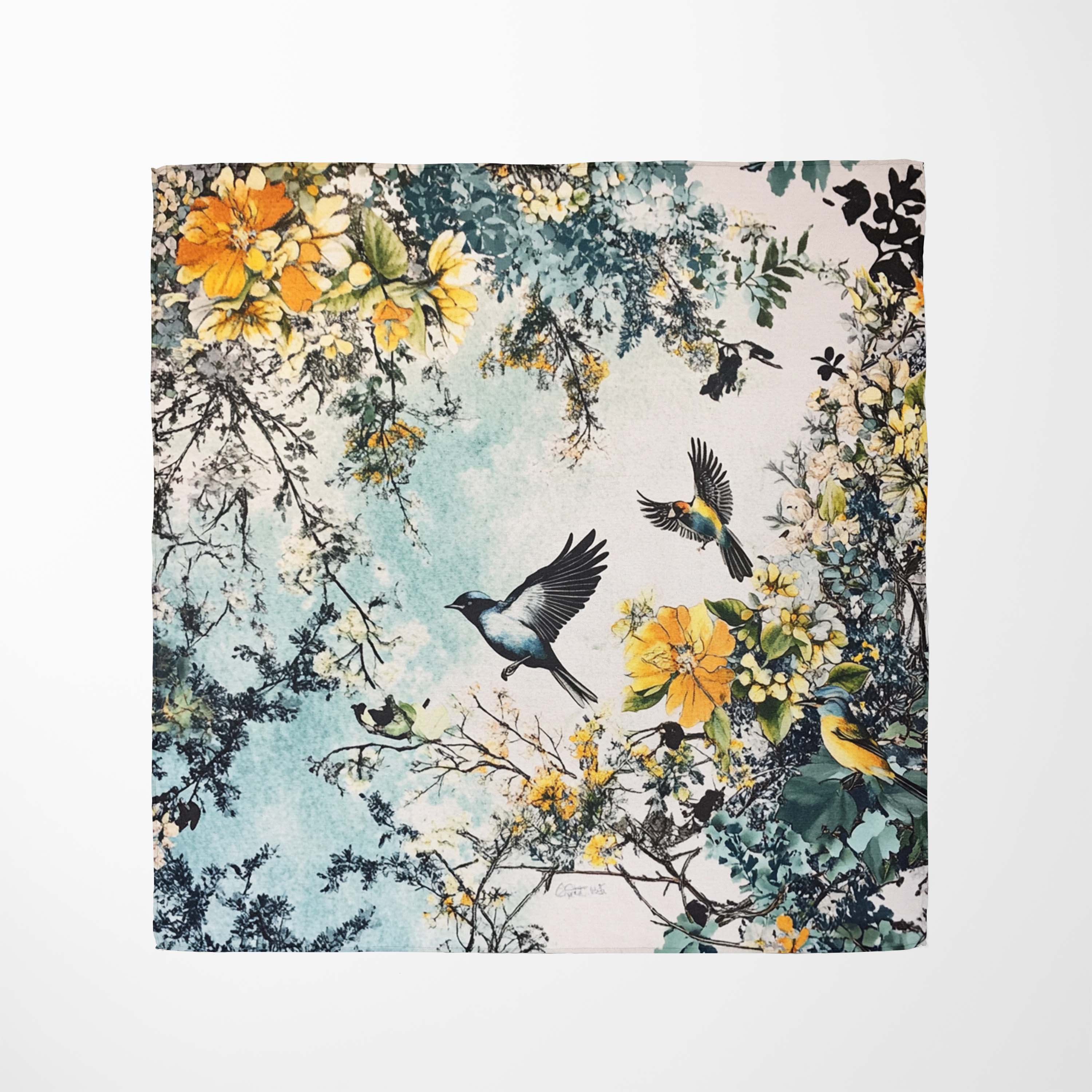 WHISPERS OF SPRING SILK BANDANA