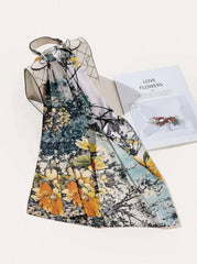 WHISPERS OF SPRING SILK HEAD SCARF