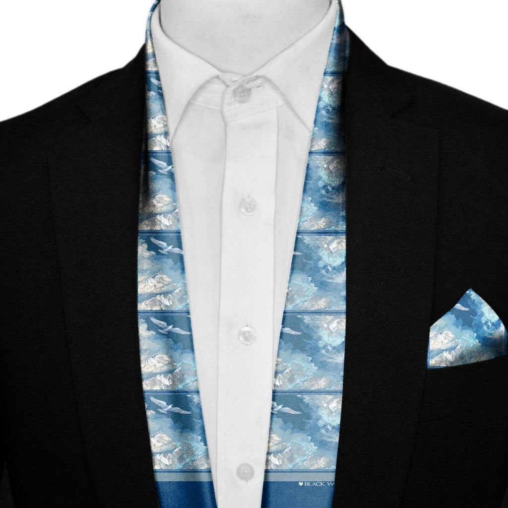 SKYWARD MEN SCARF AND POCKET SQUARE SET – PREMIUM COLLECTION