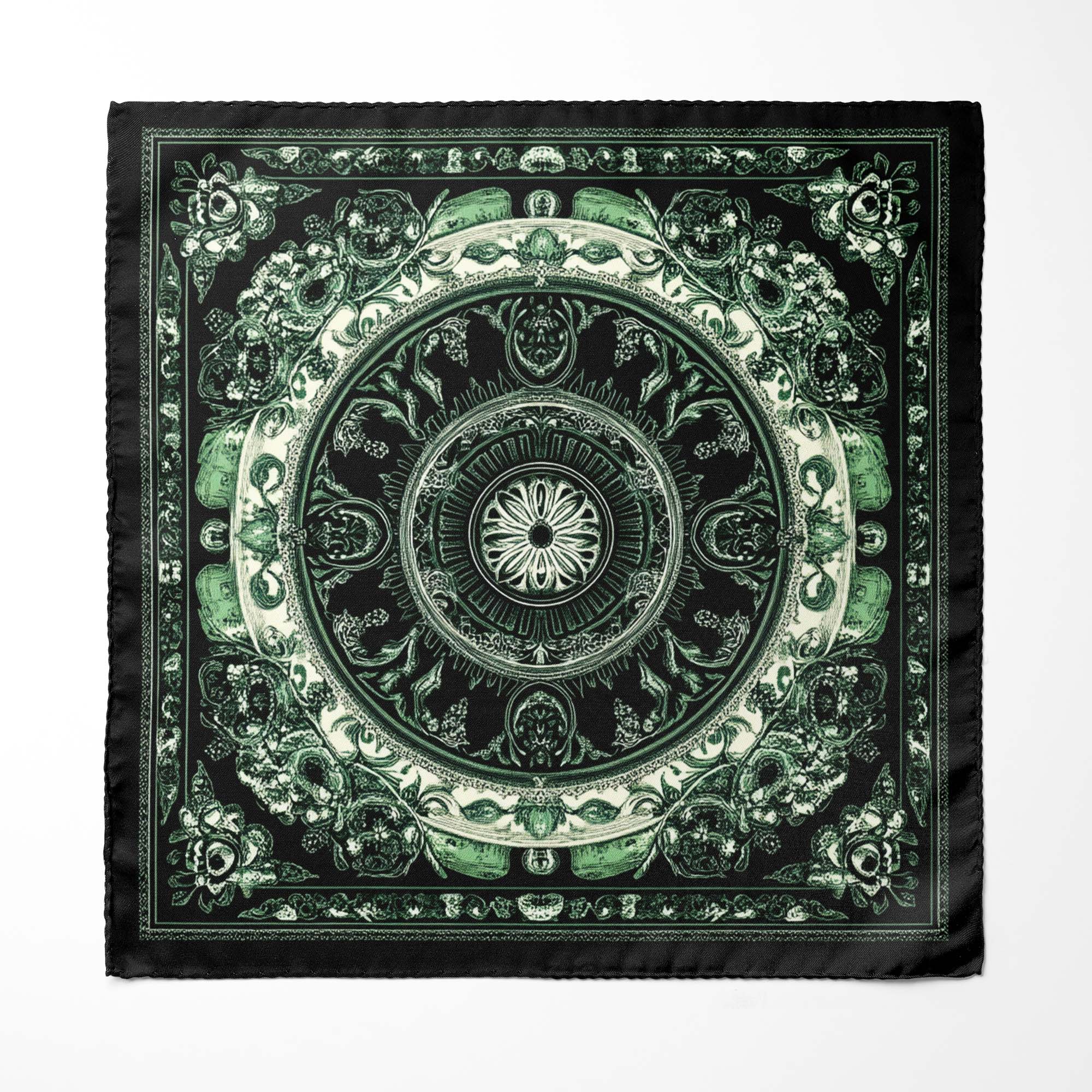 LUXURY MANDALA SILK POCKET SQUARE