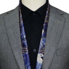 BLUE EYE EAGLE SILK MEN SCARF - PREMIUM COLLECTION