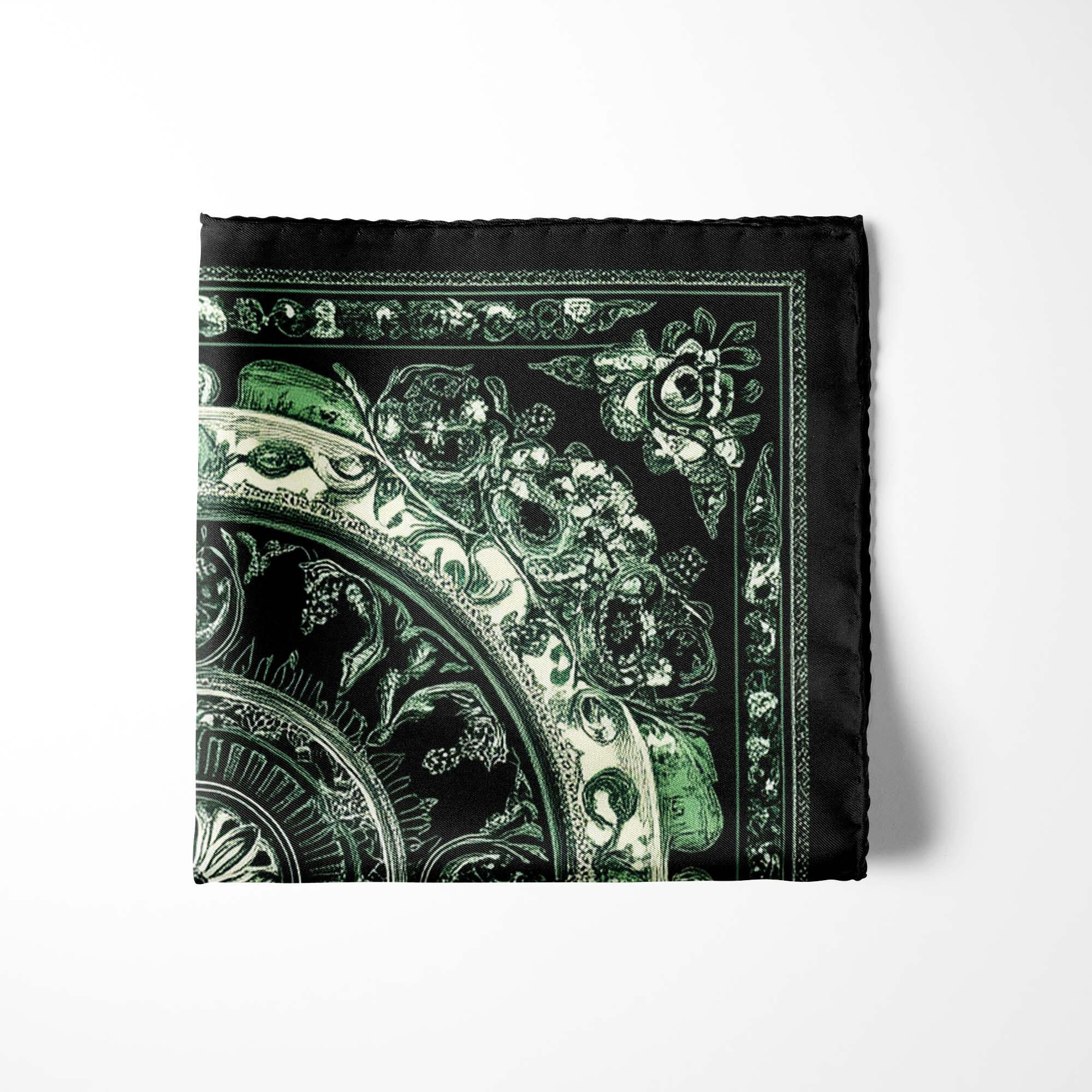 LUXURY MANDALA SILK POCKET SQUARE